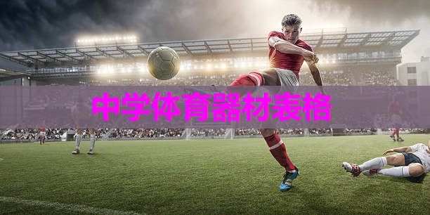 中学体育器材表格