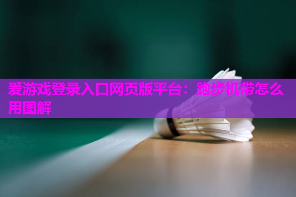爱游戏登录入口网页版平台：跑步机带怎么用图解