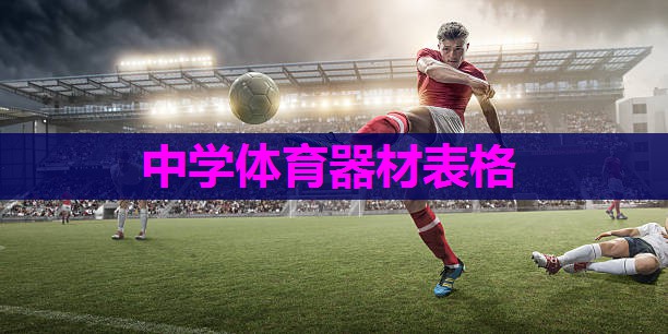 中学体育器材表格